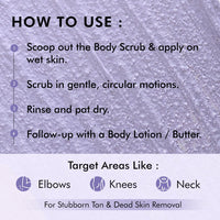 Mcaffeine Blueberry Breeze Body Scrub for Glowing Skin With Coffee, Apricot & Shea Butter | Removes Tan, Nourishes, Moisturizes | Exfoliating Scrub | Fruity Aroma for Men & Women - 175G