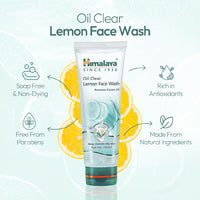 Himalaya Herbals Oil Clear Lemon Face Wash & Himalaya Tan Removal Orange Face Wash Combo