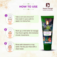 Passion Indulge Natural Kumkumadi Cleanser 100ml & Aloe Vera Gel For Skin 200ml Combo Pack