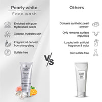 Ayouthveda Pearly White Face Wash 100 ML | Best Skin Whitening face Wash for Women and Men | Enriched With Antioxidants & Vitamin C| Suitable For Normal & Oily Skin (Pack Of 1; 100ml)