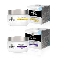 Olay Night Cream Natural White Fairness Night Moisturiser, 50g And Olay Day Cream Natural White Fairness Moisturiser SPF 24, 50g