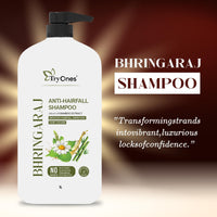 TryOnes Bhringraj Hair Fall Control Shampoo - Less breakage, Anti-Hairfall, Promotes Hair Growth|For Men & Women - 1000ml