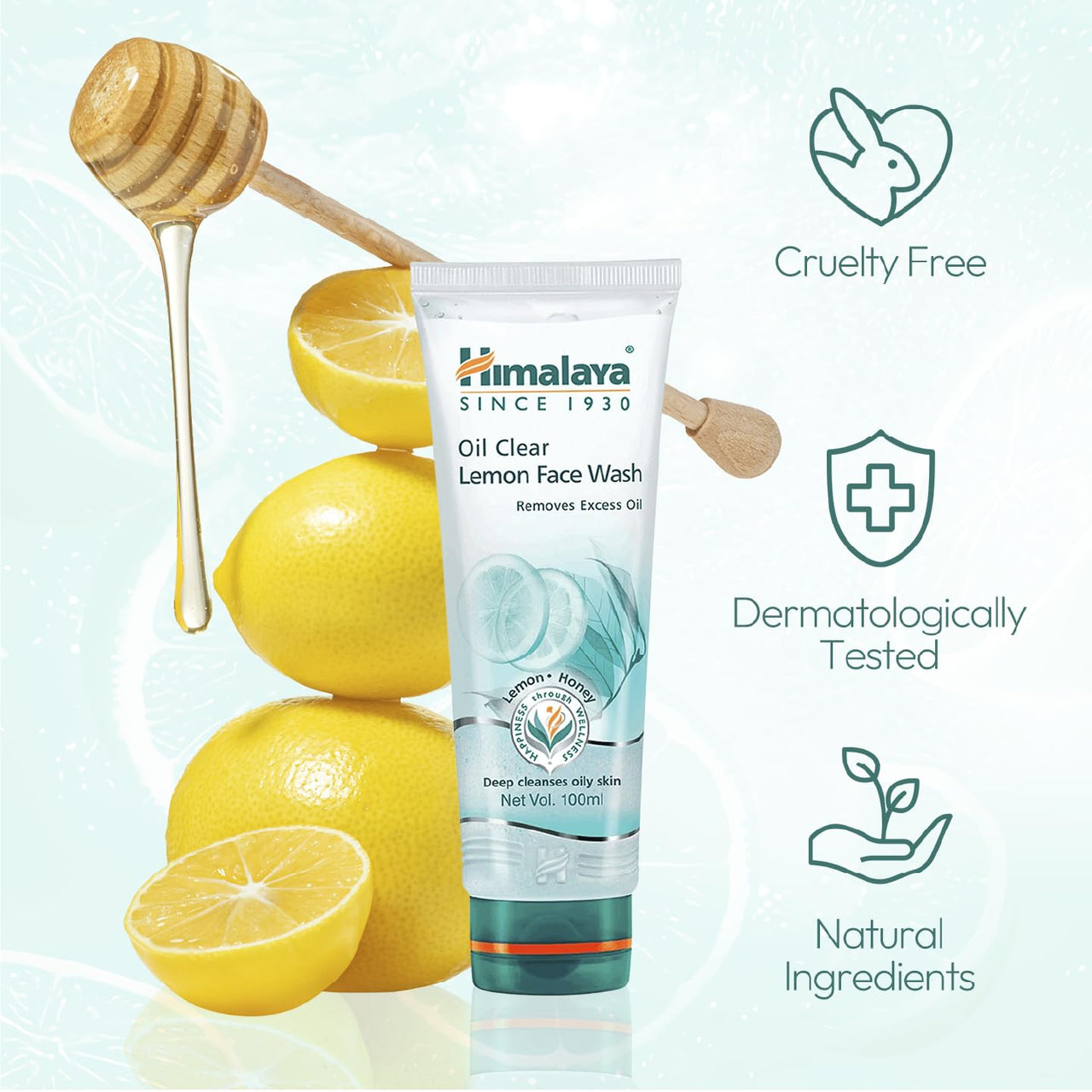 Himalaya Oil Clear Lemon Face Wash, 200ml (Pack of 3)