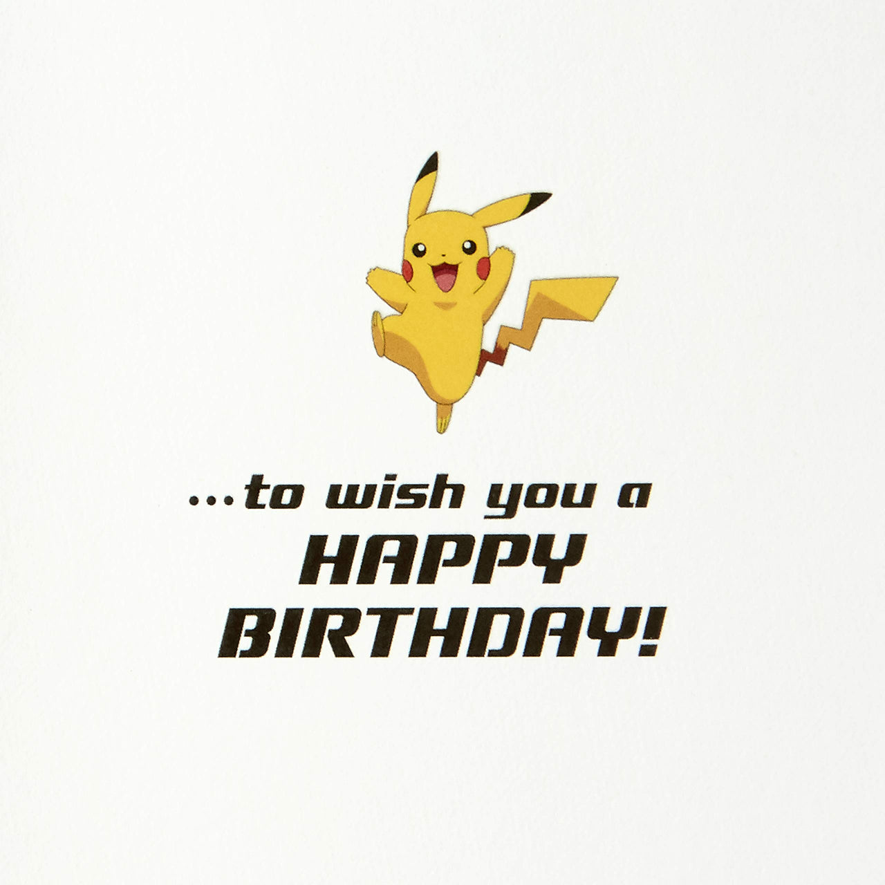 Hallmark Pokémon Birthday Card (Wild Pikachu) Wild Pikachu