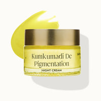 VEDICDERM Kumkumadi De-Pigmentation Night Cream 50g | Goodness of Saffron & Ceramides | Reduces Pigmentation, Dark Spots & Melasma | Evens Skin Tone & Enhances Radiance | Sulfate & Paraben Free