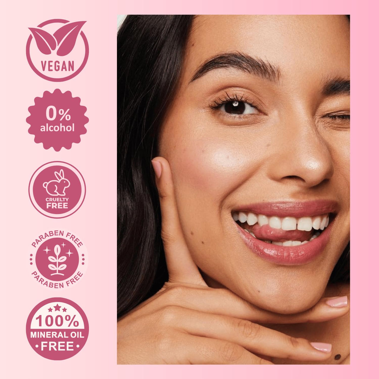 Lakyou Beauty Strawberry Shine Lip Balm | 12 HR Moisturizing & Repair | 99% Natural | Hydrating & Nourishing Lip Care | 3g