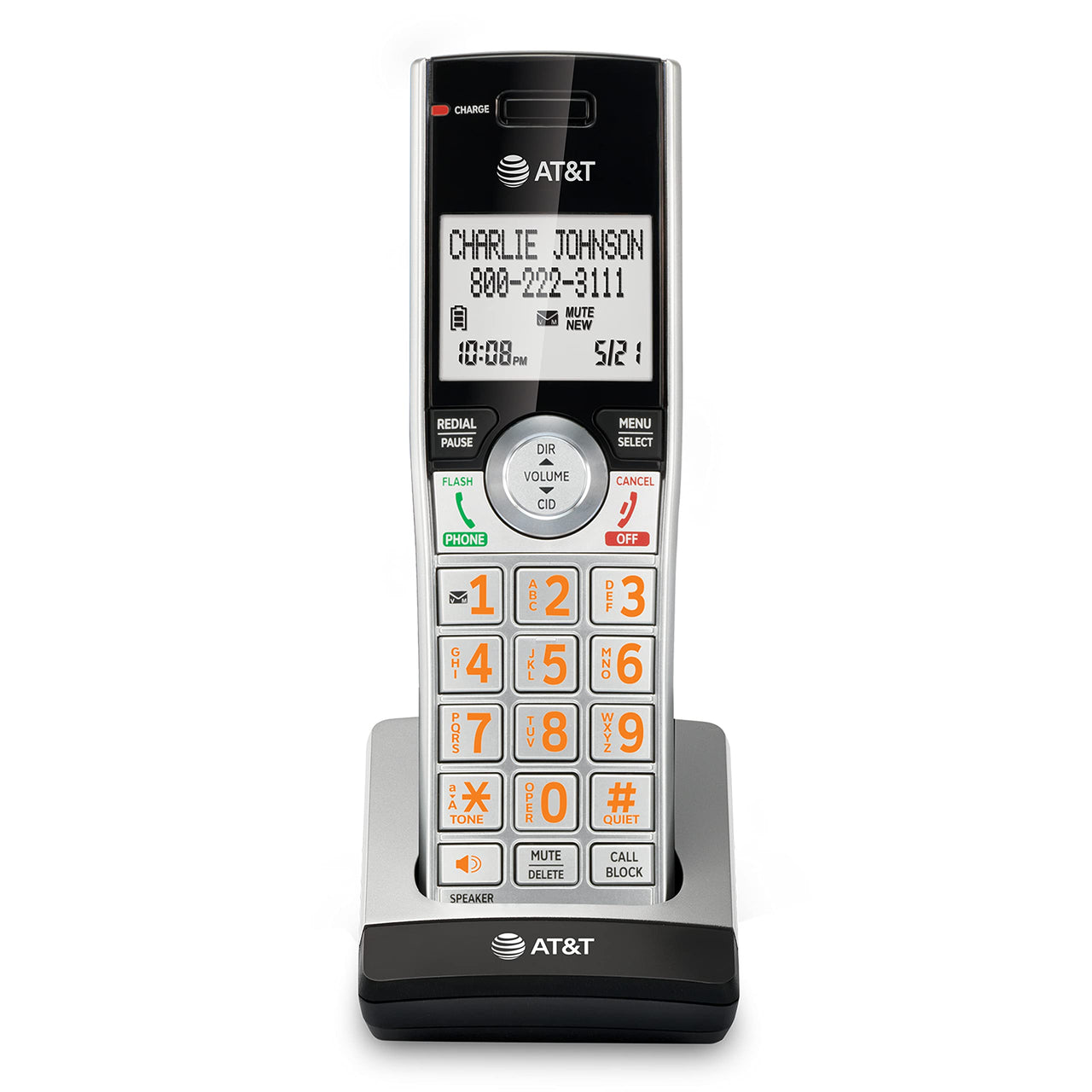 AT&T CL80107 Additional Handset for CL82x07, CL82x57, CL82x67, CL83x07, CL84x07 Series Cordless Phone