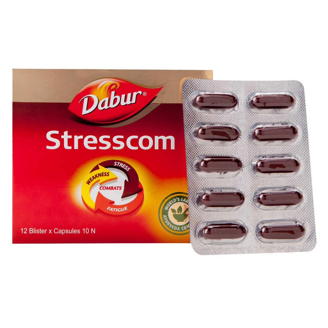 Dabur Stresscom - 10 capsules *12 strips