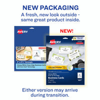 Avery Glossy Business Cards with Sure Feed Technology, 2