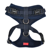 Authentic Puppia RiteFit Harness with Adjustable Neck, Navy, Large