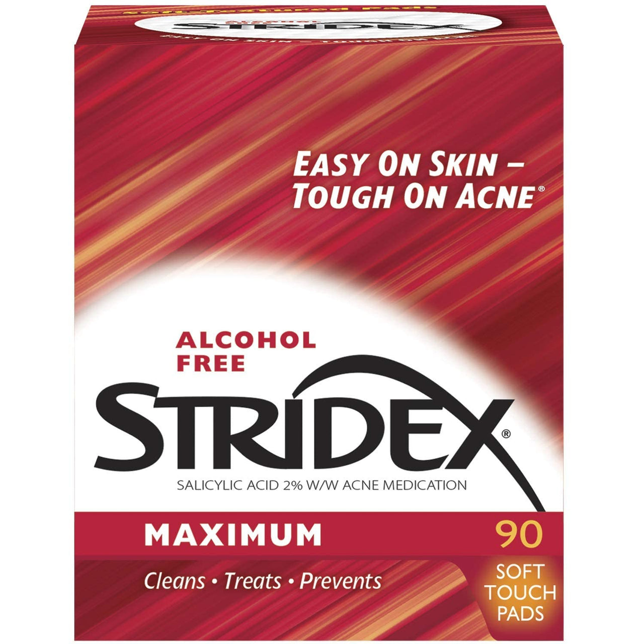 Stridex Daily Care Acne Pads Maximum Strength, 90 ct