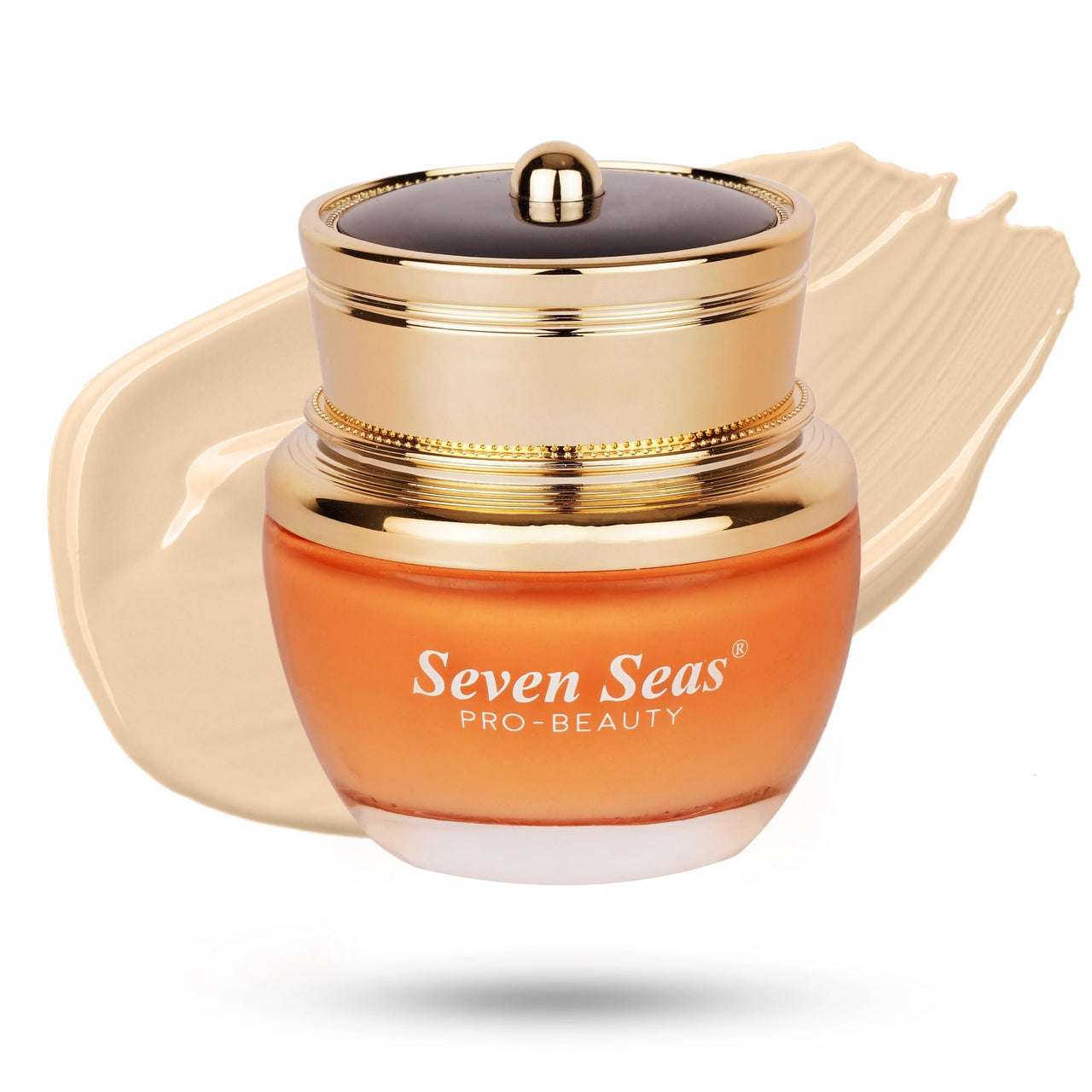 Seven Seas Natural Matte Cream Foundation Long Lasting Weightless | Full Coverage Face Makeup Oil-Free | Waterproof Foundation 40g (Ivory Rose)