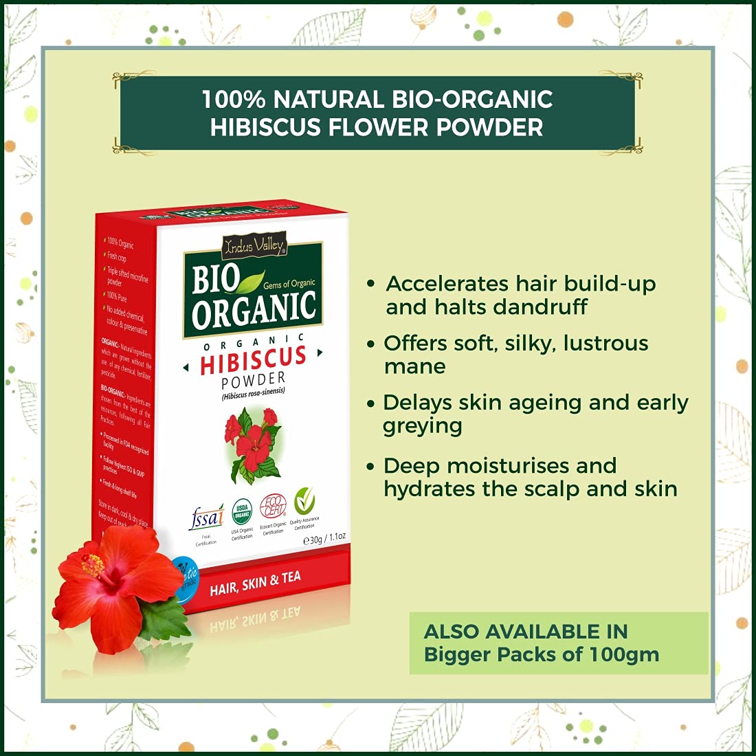 INDUS VALLEY Hair Strengthening pack (Amla, Reetha, Shikakai, Hibiscus Powder) | Beauty Gift Set | Gift for Your Best Friend, Lover, Girlfriend, Fiancee, Wife, Mother, Daughter on Diwali Gift, Christmas, Birthday, Anniversary, New year, Valentine's Day, M