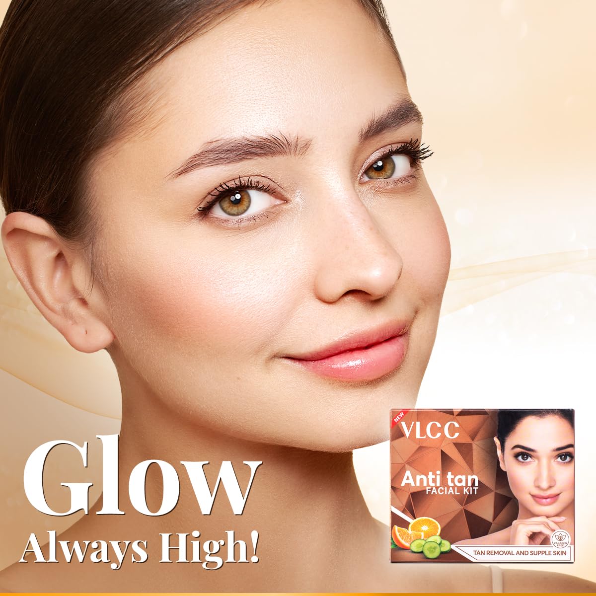 VLCC Anti Tan Facial Kit - 60g X 2 (Pack of 2) | Power of 25 Vital Ingredients | Fights Sun Tan, Dark Spots, and Sun Spots | Even Nourishes and Protects Skin from UV Rays.