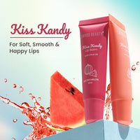 Swiss Beauty Kiss Kandy Lip Balm with Olive Oil | Moisturising | Non-Sticky | Soft & Smooth Lips | Shade - Water Melon, 10ml