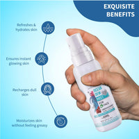 Ayouthveda Ocean Dew Mist | Flowers, Fruits & Herbs Distillates Mist | Instant Hydrates & Refreshes The Skin | Work As Makeup Setter | Free From Chemical (Pack Of 5-100ml each)