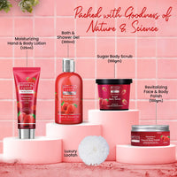 Bryan & Candy Strawberry Bath Tub Essentials| Gift Set For Women And Men | Complete Home Spa Experience