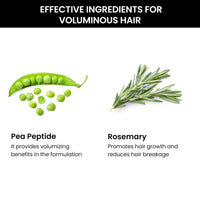 ThriveCo Hair Thickener Volumizing Serum | For Fine, Thinning Hair | Gives Instant Hair Volume & Density | With Pea Peptide & Rosemary | For Men & Women | Vegan, Cruelty-free & Dermat-Tested | 100ml