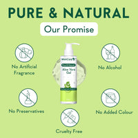 WishCare Pure & Natural Aloe Vera Gel - Multipurpose Beauty Gel for Skin and Hair, 200 ml