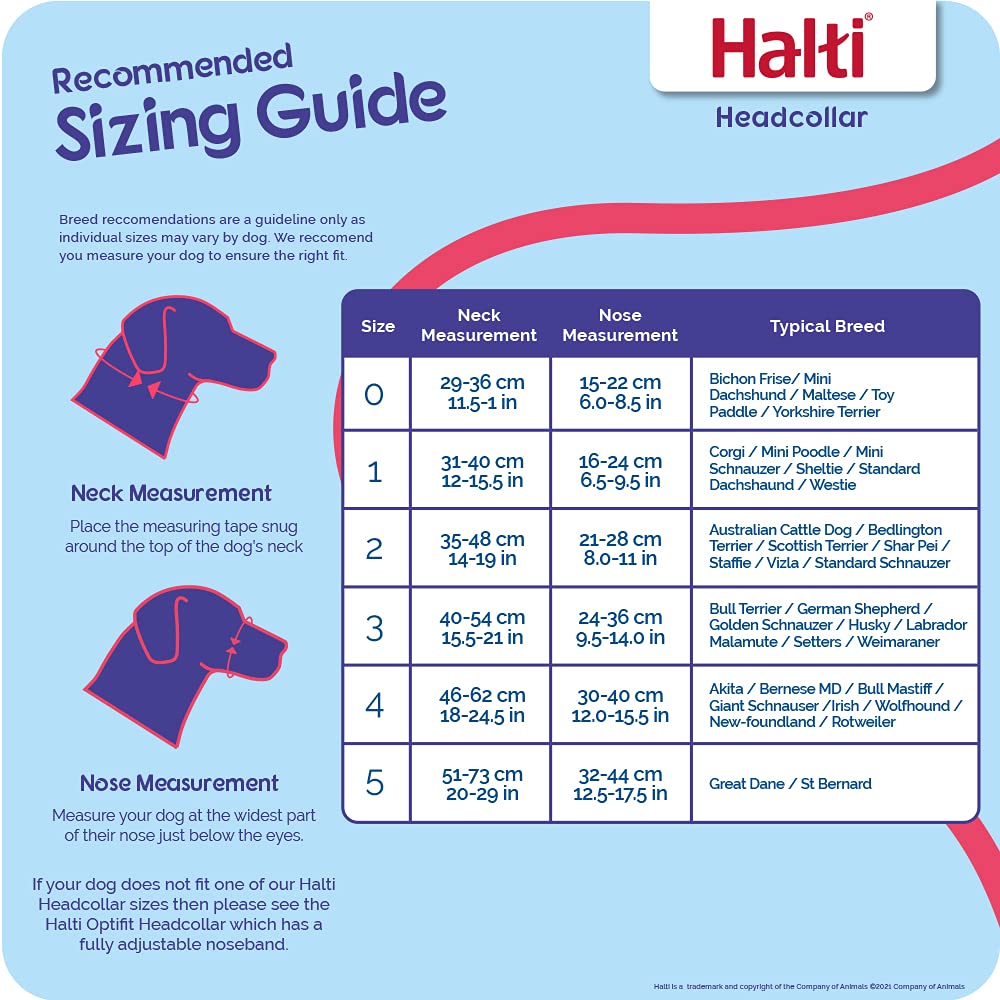HALTI Headcollar - to Stop Your Dog Pulling on The Leash. Adjustable, Reflective and Lightweight, with Padded Nose Band. Dog Training Anti-Pull Collar for Large Dogs (Size 4, Red)
