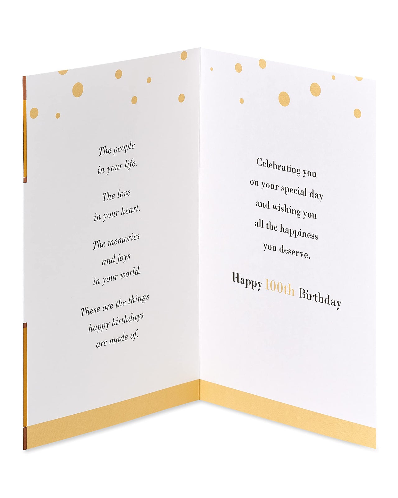 American Greetings 100th Birthday Card (Here's  To 100 Years)