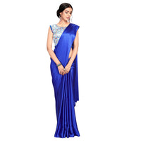 Cloud walker Women Soft Satin Silk Saree With Digital Printed Unstiched Blouse Piece(5.5m Saree +0.8m Blouse Piece).