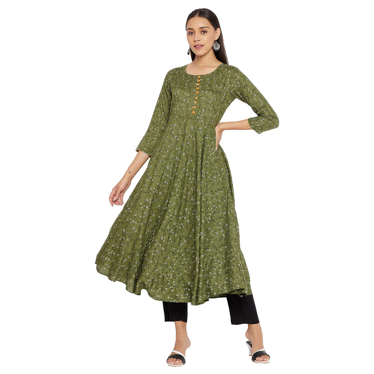 Tissu Women's  Floral Printed Kurta