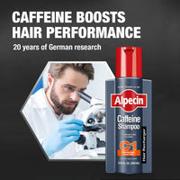 Alpecin C1 Caffeine Anti Hair Fall Shampoo 3x250ml | Scalpe Shampoo for Hair Fall Control | Natural Hair Growth Shampoo Strengthen Hair Growth and Reduces Hair Loss