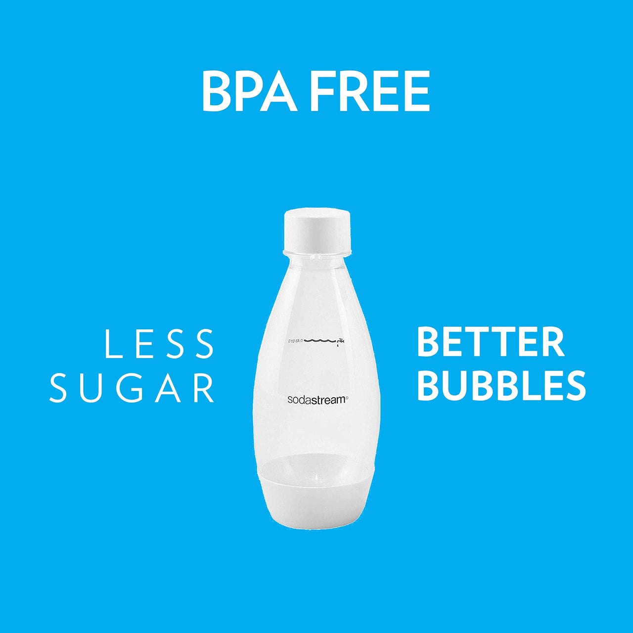 sodastream 0.5L Twin Pack Dishwasher Safe Slim Bottle (Black) Dishwasher Safe Black 0.5L Pack of 2