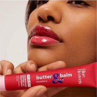 Blue Heaven Butter & Balm (15 Gm) Peptide based Tinted Lip Balm with SPF 20 PA++| Infused with Cupuacu Butter | Smoothing & Moisturizing | UVA/UVB Rays Protection | Watermelon