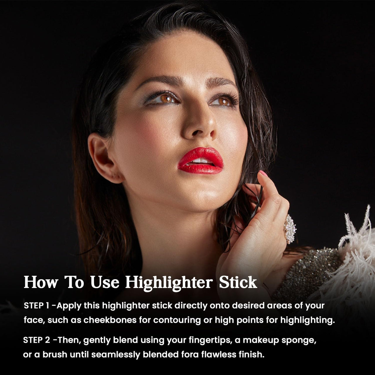STARSTRUCK BY SUNNY LEONE Highlighter Stick for Women - Bronze | Concealer Blush Contour | Highlighter for Face Makeup | Long Lasting | All Skin Type