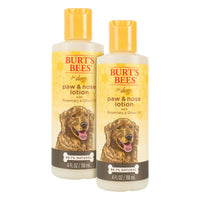 Burt's  Bees for Pets Natural Paw & Nose Lotion with Rosemary & Olive Oil | Soothing Lotion for All Dogs | Cruelty Free, Sulfate & Paraben Free, pH Balanced for Dogs - Made in USA, 4oz- 2 Pack