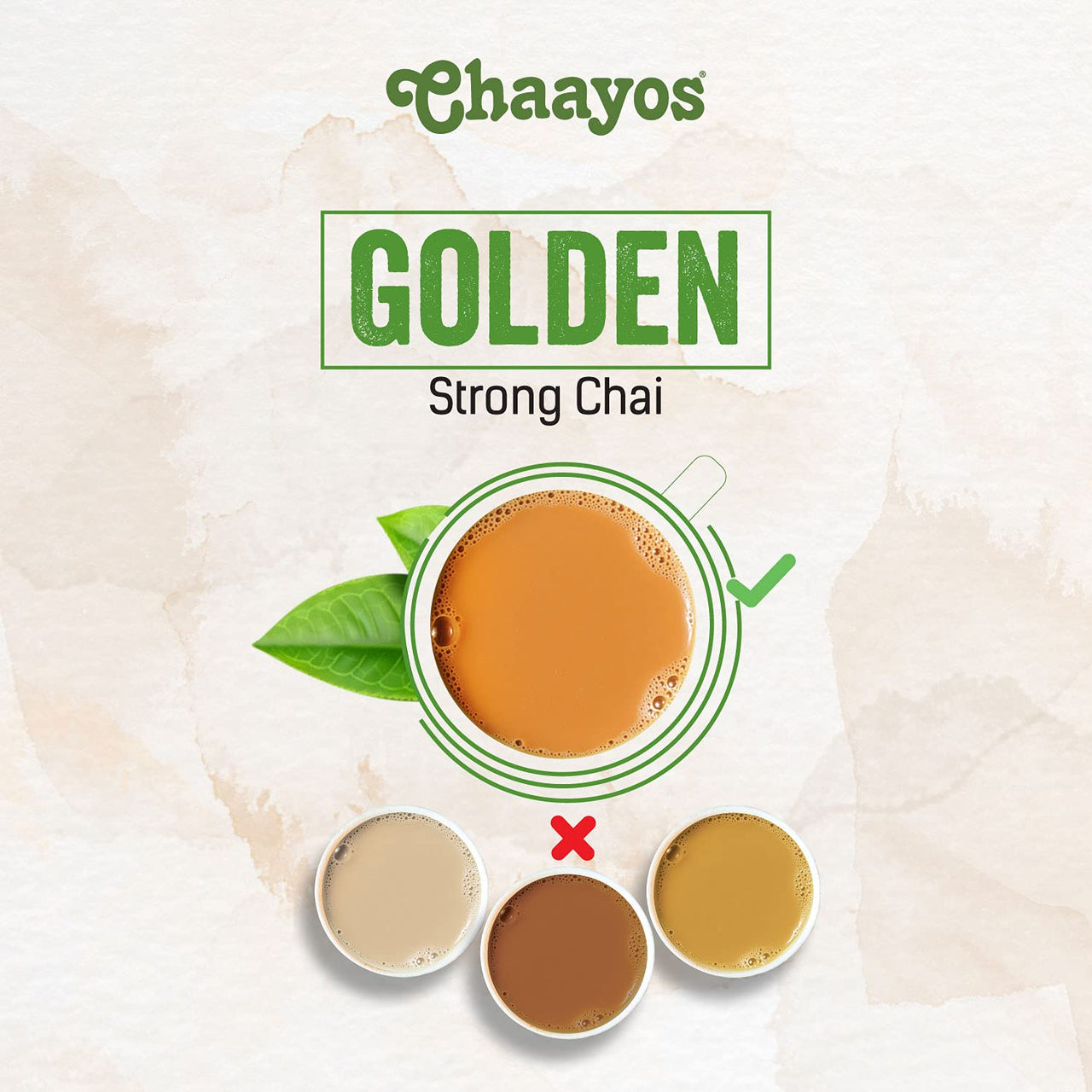 Chaayos Tea Gold|Strong Golden Assam, Granule Tea|Desi Chai|Premium Chai Patti|Crop Of 2024 (400 Gram)