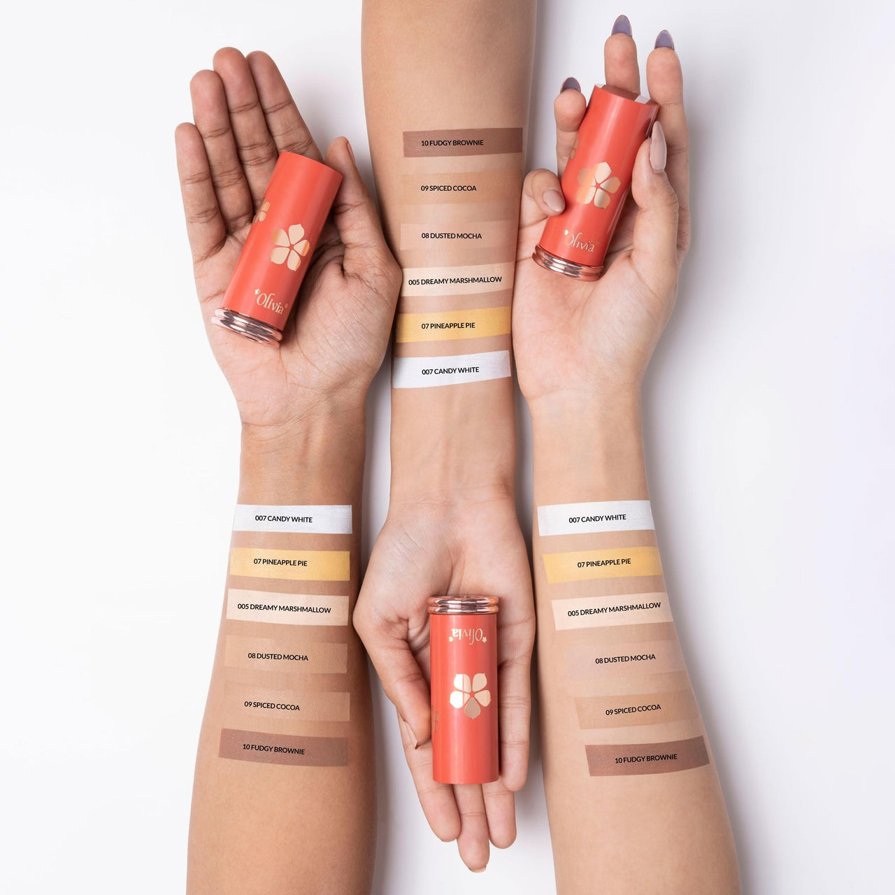 Olivia SkinSync Make Up Stick Foundation With SPF 25 - Lightweight, Full Coverage, Natural Finish, Waterproof & Sweatproof Face Makeup - 15g | Shade 07 Pineapple Pie