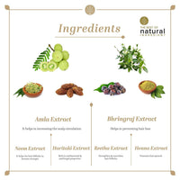 Khadi Natural (TM) Amla and Bhringraj Hair Cleanser(Shampoo), SLS and Paraben Free, 210ml