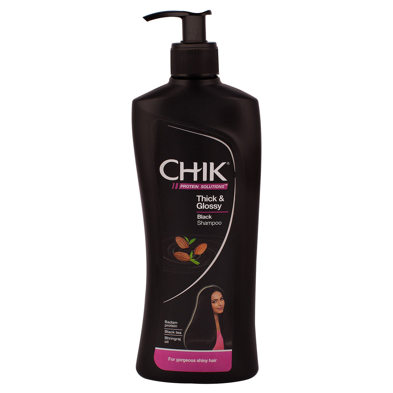 Chik Hairfall Prevent Egg Shampoo, 340ml And Chik Thick & Glossy Black Shampoo, 340ml