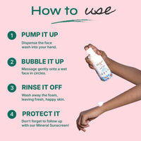 Tikitoro Kids Refreshing face wash| Pediatrician Approved | 100% Vegan with Saffron, Watermelon and Marshmallow Root | Cleanses, Purifies & Moisturises Skin | No Parabens & Sulphates (150 ml)