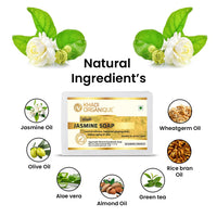 Khadi Organique Natural Herbal Jasmine Soap Pack of 4