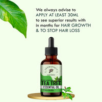 Aromatique Tea Tree Oil for Face - Tea Tree Essential Oil for Skin, Hair Growth, Scalp, Acne - Tea Tree Oil 15 ml