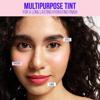 Blue Heaven Blush & Juicy Lip & Cheek Tint Infused With Pomegranate & Strawberry Extract|Multipurpose 3 In 1 Lip Tint|Long Lasting,Water Proof & Hydrating Liquid Blush,Berry Juice,9Ml,Glossy