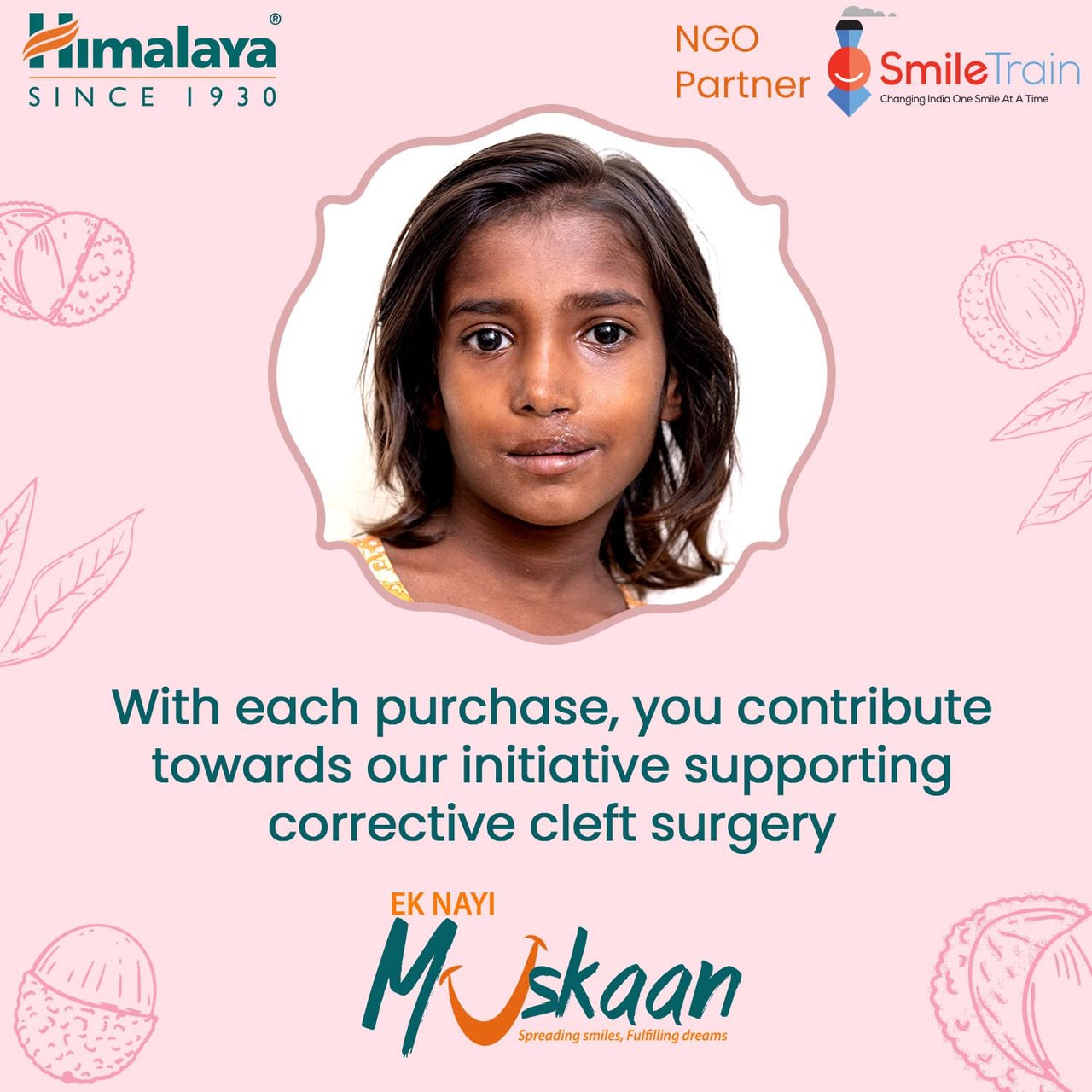 Himalaya Litchi Shine Lip Care, 4.5g & Himalaya Wellness Foot Care Cream, 50gm | Moisturizes and Soothes Feet