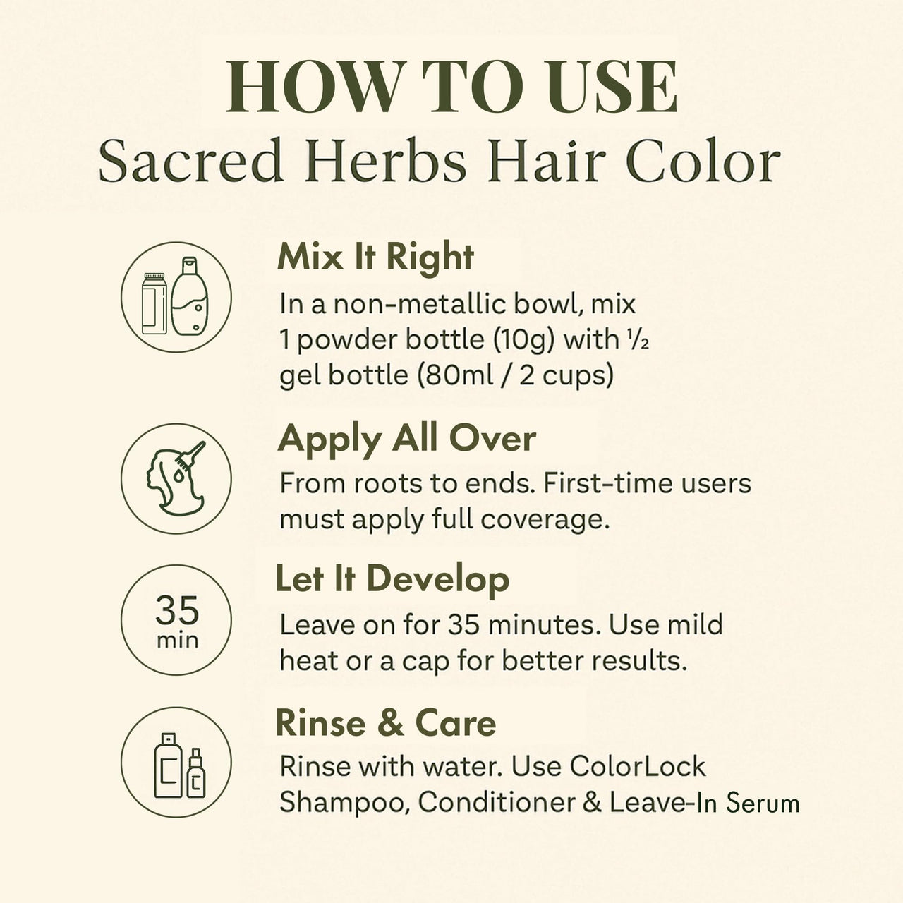 SACRED HERBS Ammonia & PPD Free Organic Gel Hair Color | pH Neutral | Long Lasting Colour with 100% Grey Coverage | Conditioning & Damage Free Natural Hair Coloring for Men & Women Light Brown 5.00 - 240ml+20gms