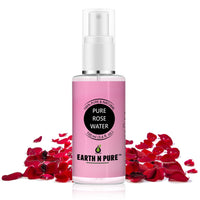 Earth N Pure Natural Rose Water 100Ml | Distilled from Roses with Nothing Artificial, Ideal for Oil Control, Balancing Skin pH level, Glowing Skin, Face mist & Tonner.