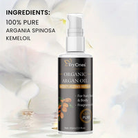 TryOnes Argan Hair Oil Unfiltered & Natural Anti-Aging Moisturizer 100% Pure Argan Oil for Hair, Face & Body