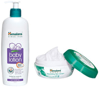 Himalaya Baby Body Lotion, For All Skin Types (400 ml) & Nourishing Skin Cream, 200ml