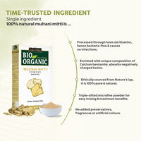 INDUS VALLEY BIO Organic Multani Mitti Powder | Healing Clay | Bentonite clay - (200g *3=600g)