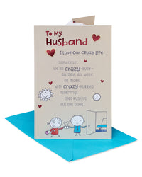 American Greetings Pop Up Birthday Card for Husband (Crazy Life) Crazy Life