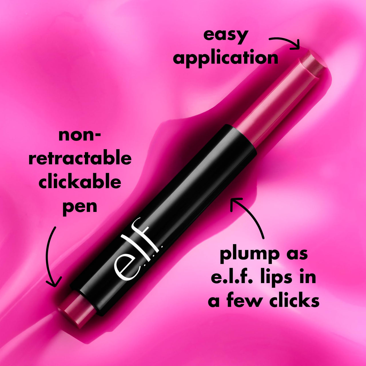e.l.f. Pout Clout Lip Plumping Pen, Nourishing Lip Balm For Sheer Color & Shine, Plumps & Moisturizes, Vegan & Cruelty-Free, Red My Mind