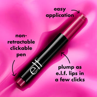 e.l.f. Pout Clout Lip Plumping Pen, Nourishing Lip Balm For Sheer Color & Shine, Plumps & Moisturizes, Vegan & Cruelty-Free, Red My Mind