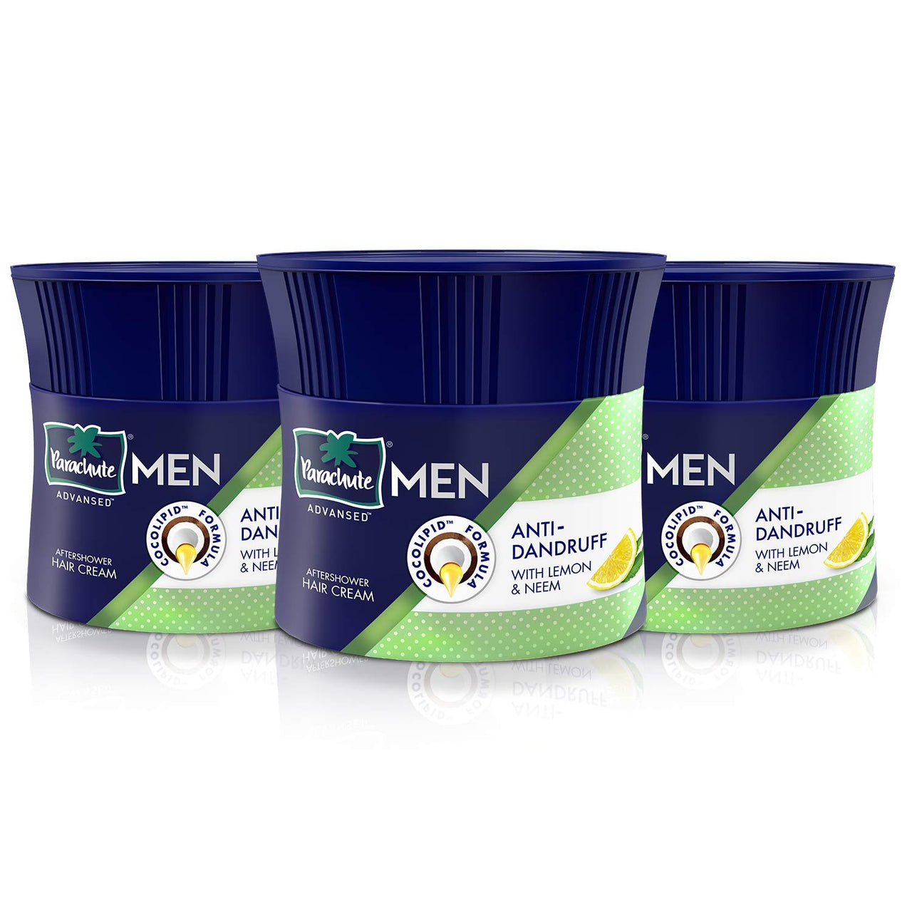 Parachute Advansed Men Hair Cream, Anti-Dandruff, 100 gm (Pack of 3) And Anti-Hairfall With Almond, 100 gm (Pack of 3)